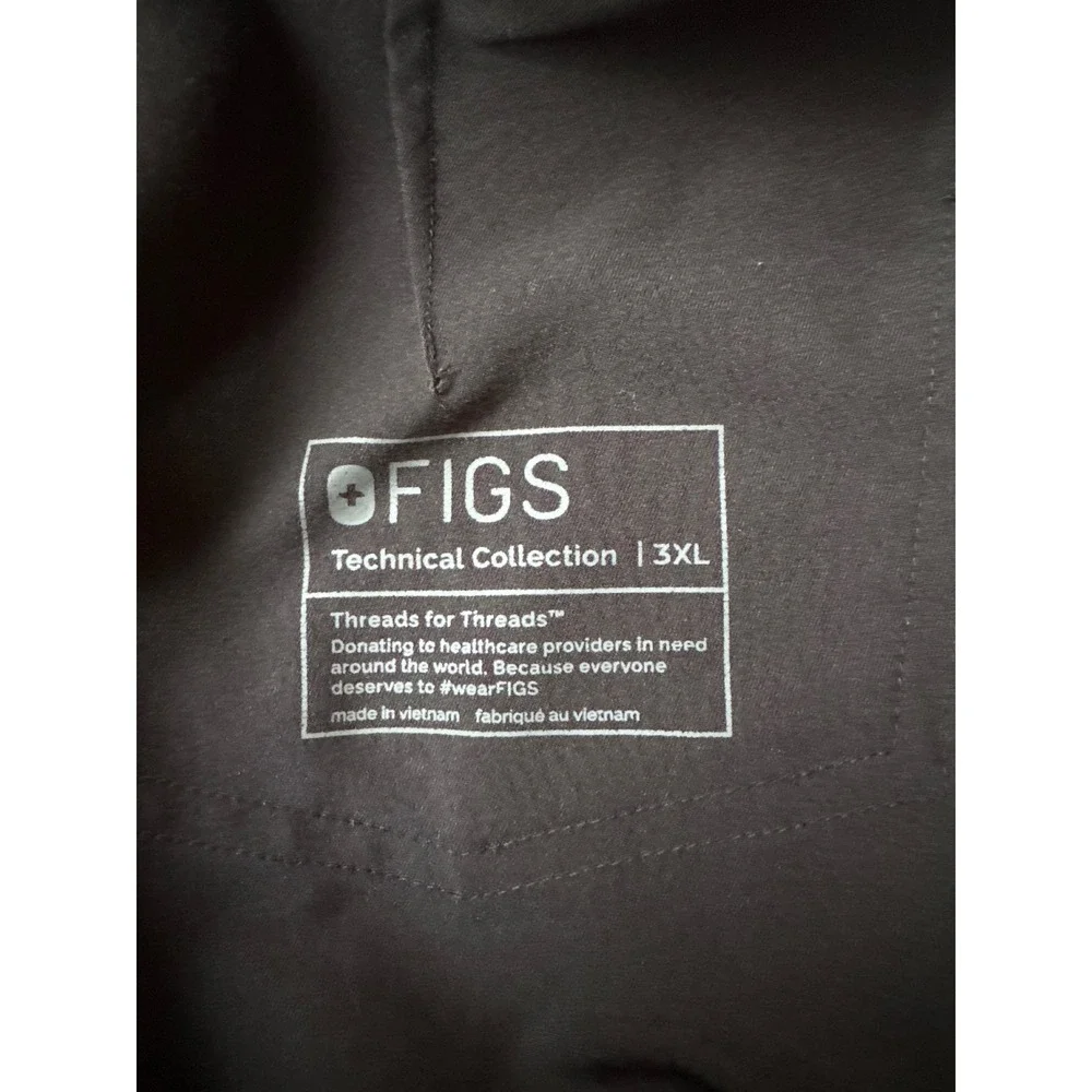Figs Technical Collection Black Scrubs Jogger Pants Mens 3XL 1SW200002 Cargo